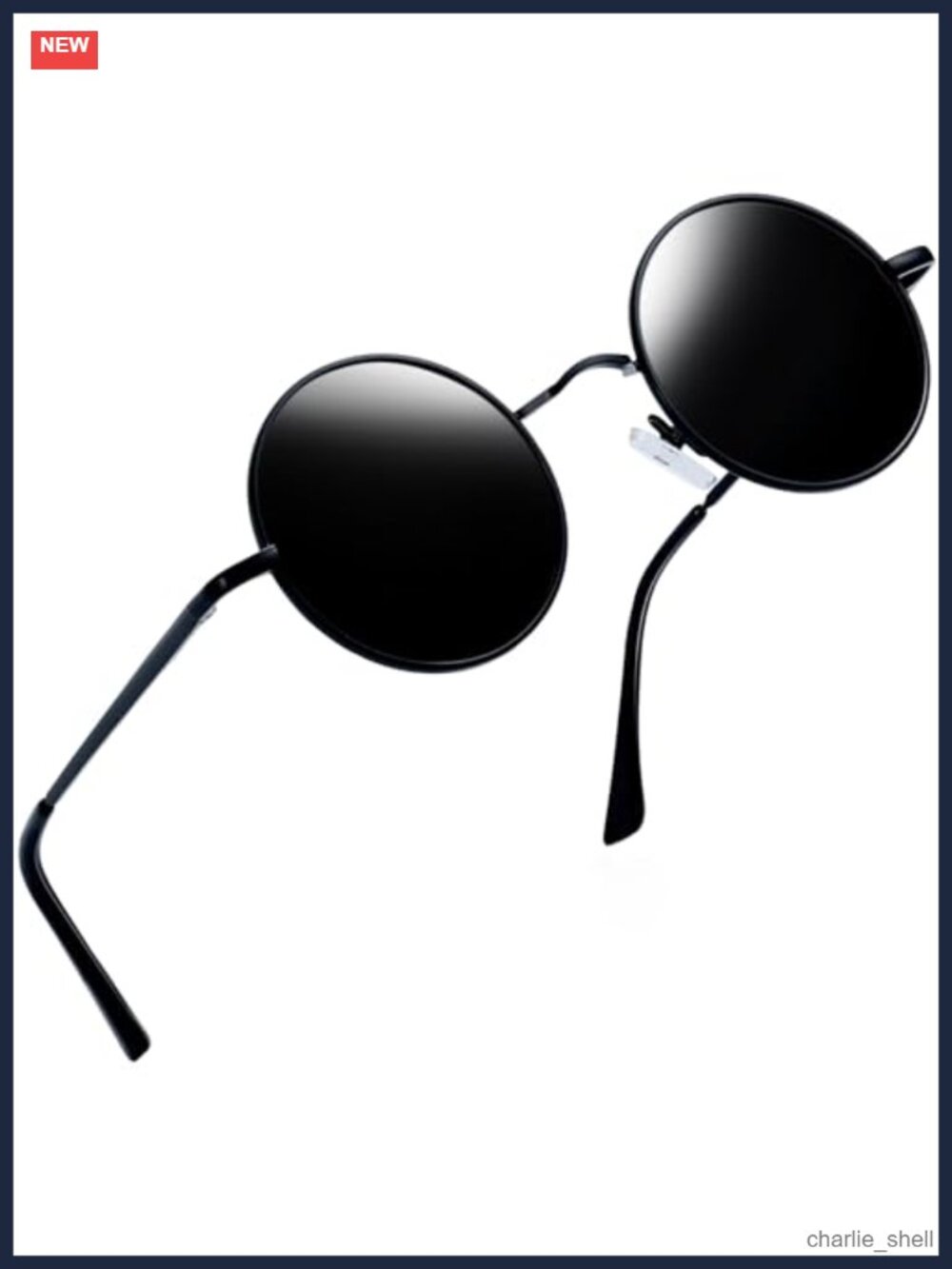 Small Round Hippie Sunglasses Polarized UV400 Retro Circle Metal Frame Unisex